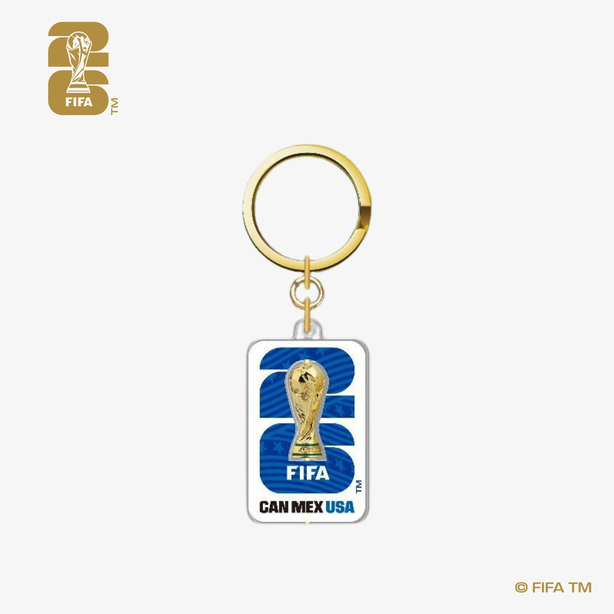 3D Rotating Trophy Host Countries Keychain