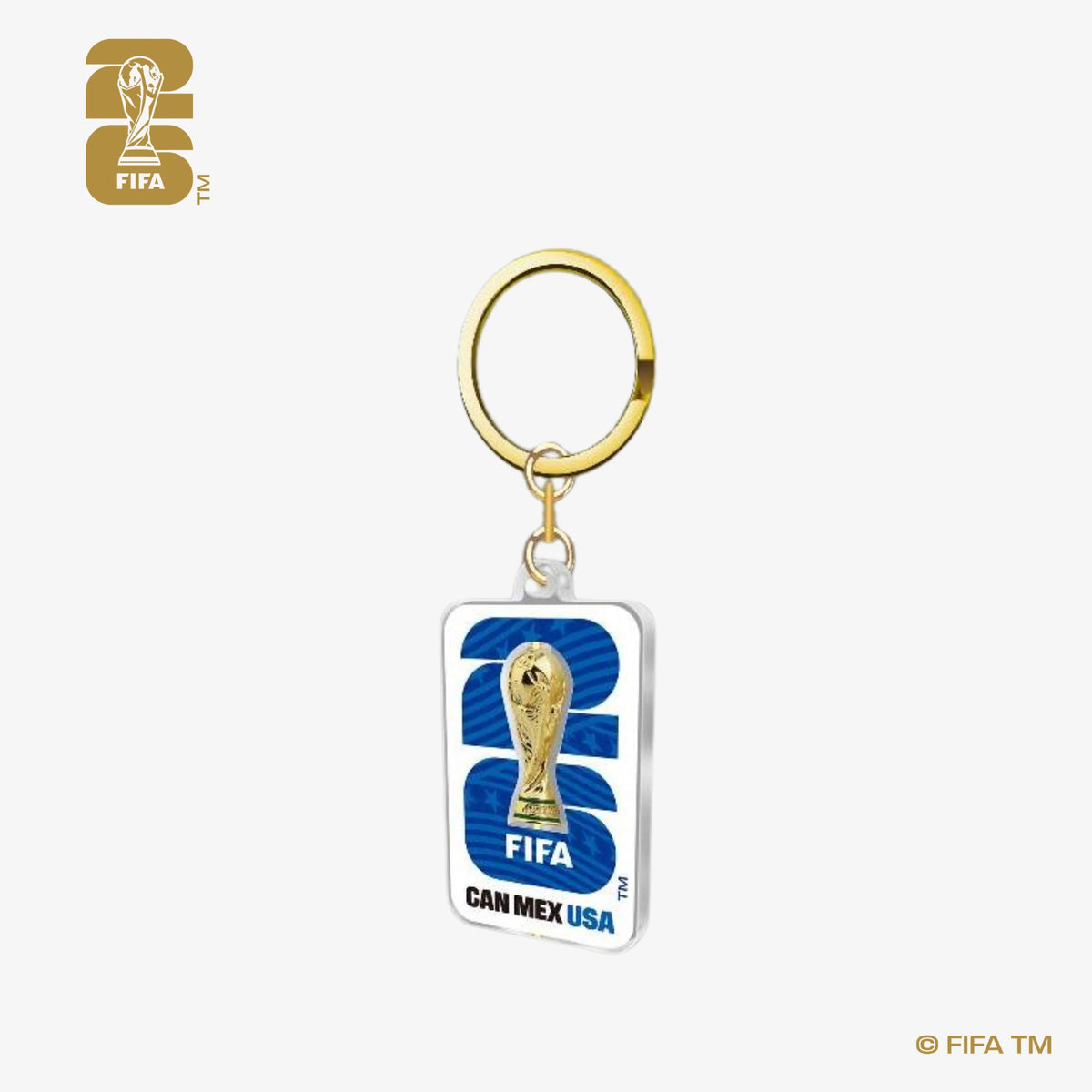 3D Rotating Trophy Host Countries Keychain