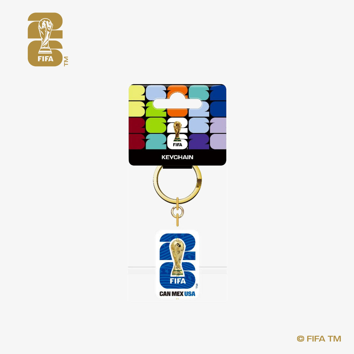 3D Rotating Trophy Host Countries Keychain