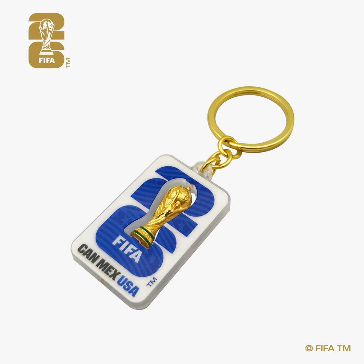 3D Rotating Trophy Host Countries Keychain