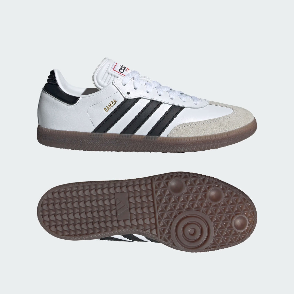 adidas Samba Indoor Shoes, White/Black/Red / 9.5