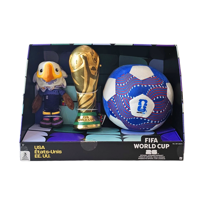 World Cup 2026 3-Pack Plush Set
