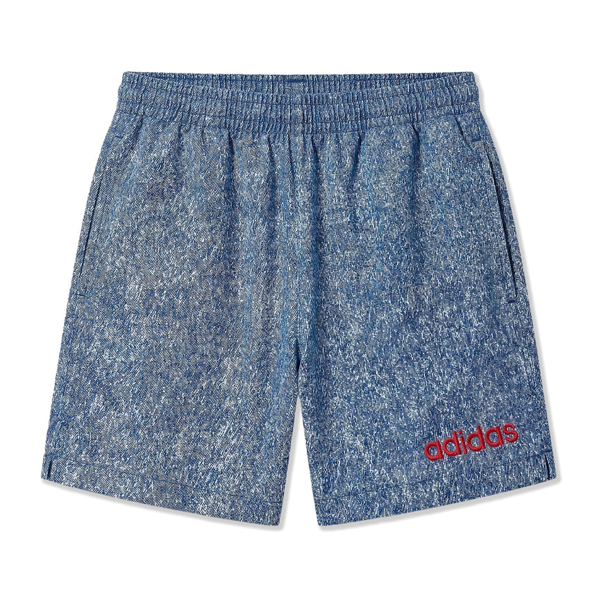 Denim Graphic Shorts