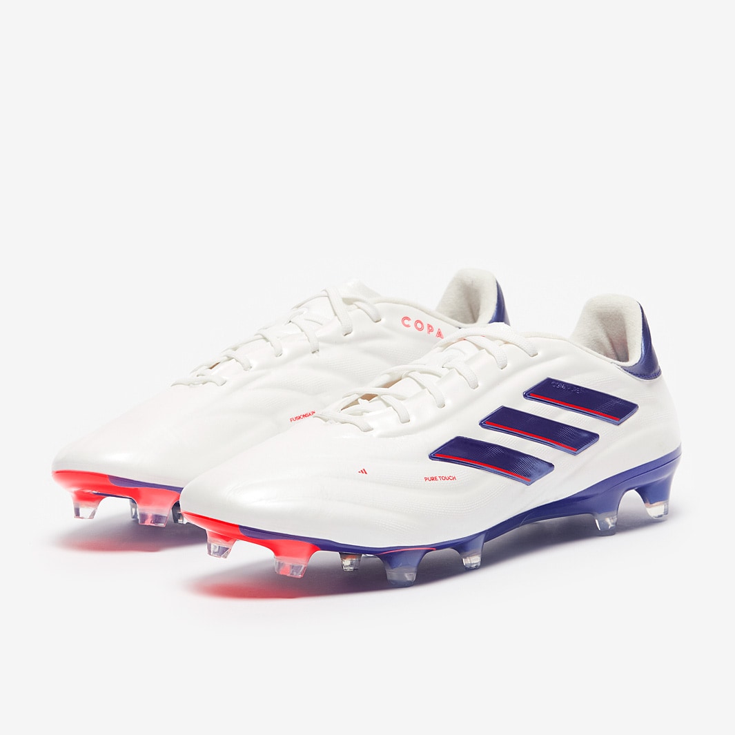 Adidas Copa Pure 2 Elite FG [White/Blue] – Tursi Soccer Store display picture 2
