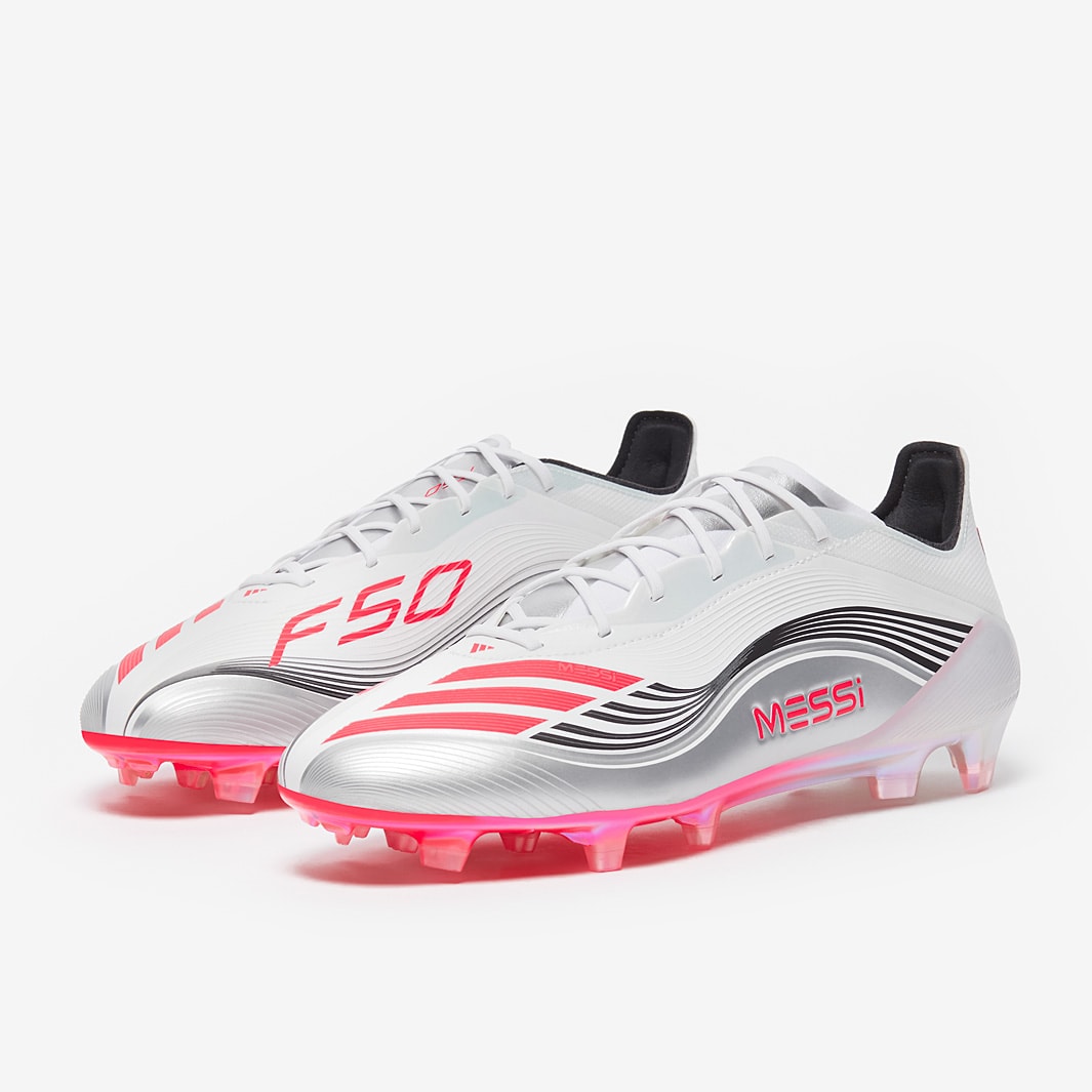 F50 Elite Messi FG [Ftwr White/Lucid Red/Silver Metallic]