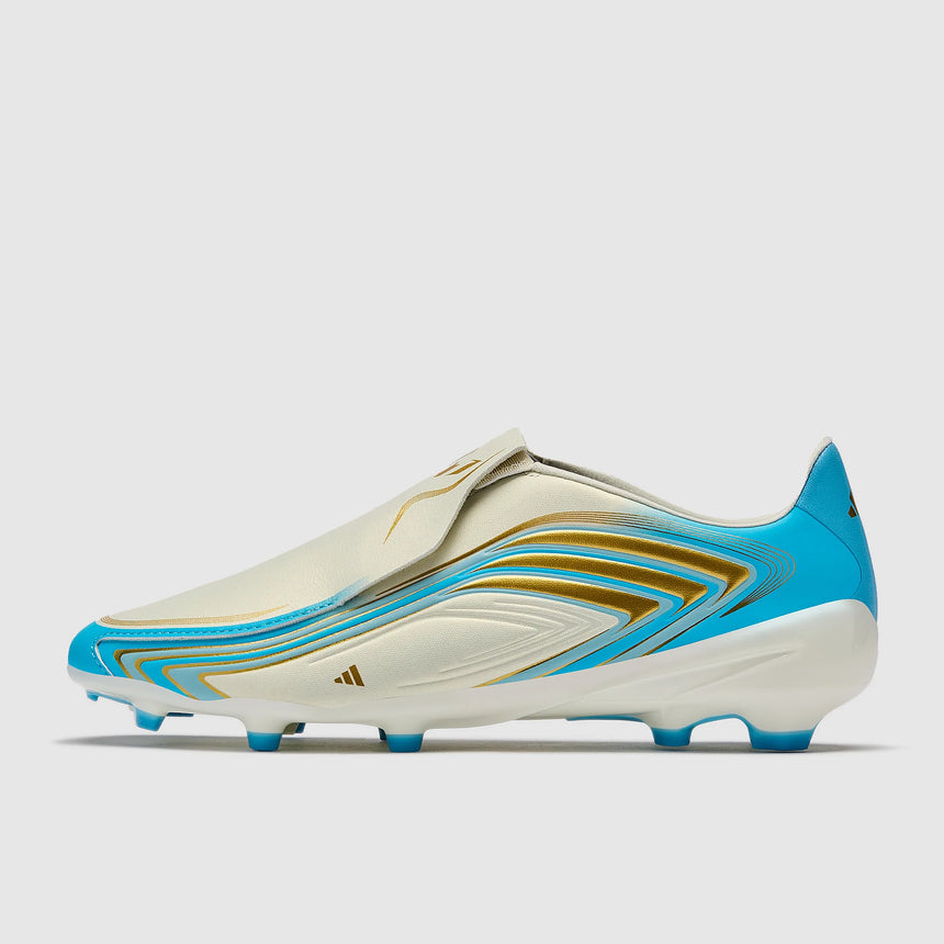 Junior F50 League LL Messi FG [Ivory/Sea Blue]