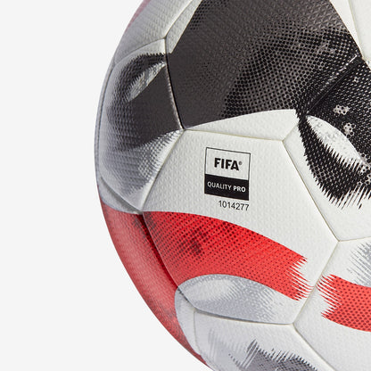 Tiro Pro Soccer Ball [White/Black/Iron Metallic]