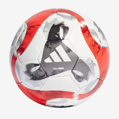 Tiro Pro Soccer Ball [White/Black/Iron Metallic]