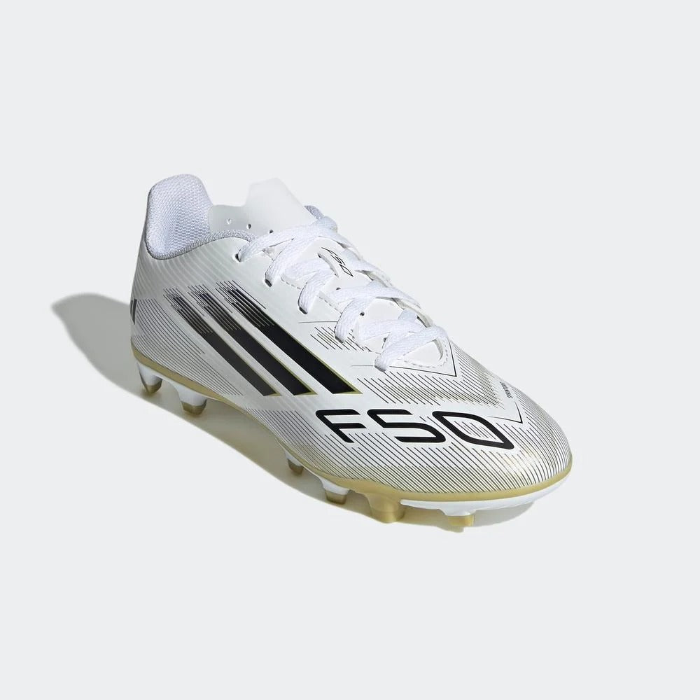 Junior F50 Club FG/MG [White/Core Black/Gold]