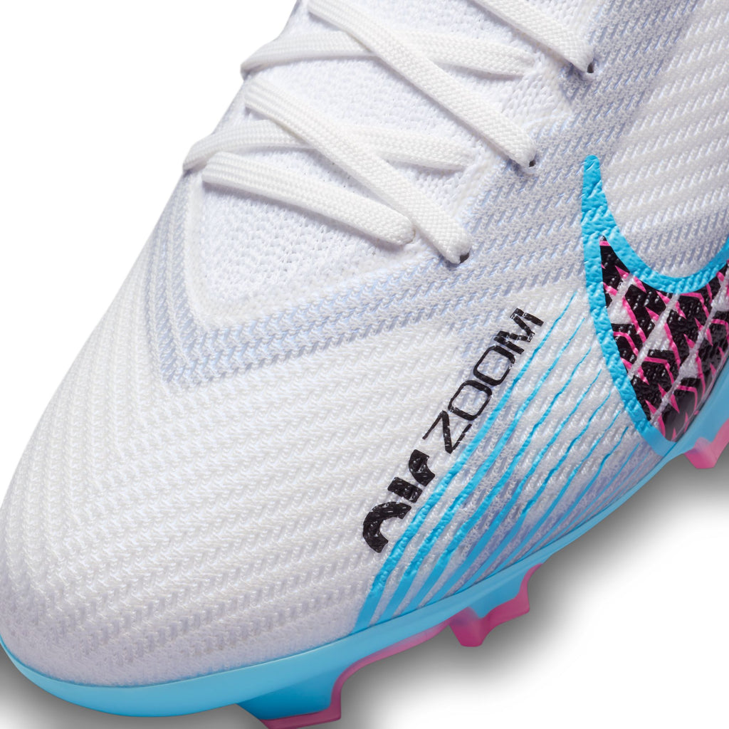 Nike Performance MERCURIAL ZOOM VAPOR 15 PRO AG-PRO - Moulded stud football  boots - white/baltic blue/pink blast/indigo haze/white 