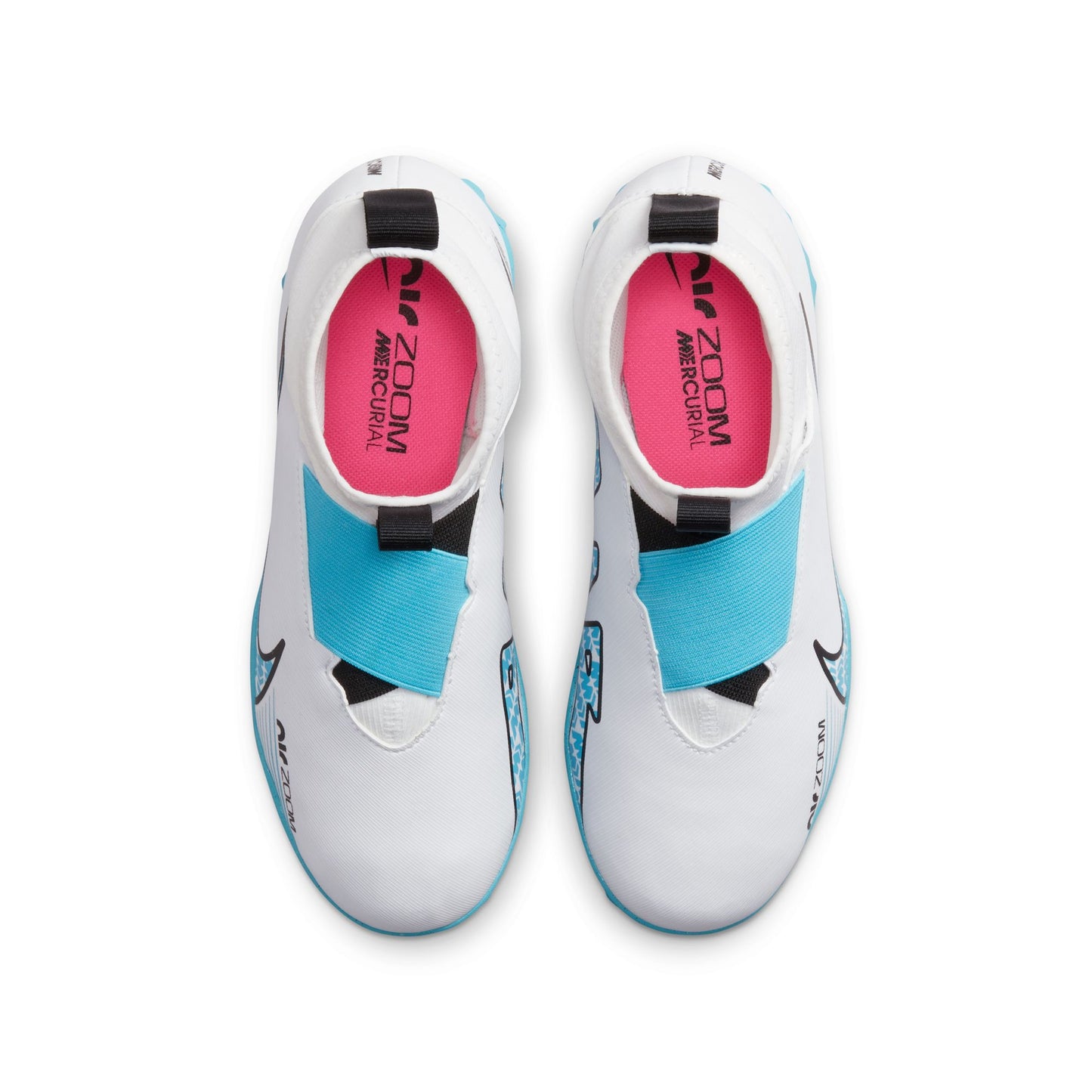 Junior Zoom Superfly 9 Academy TF [White/Baltic Blue]