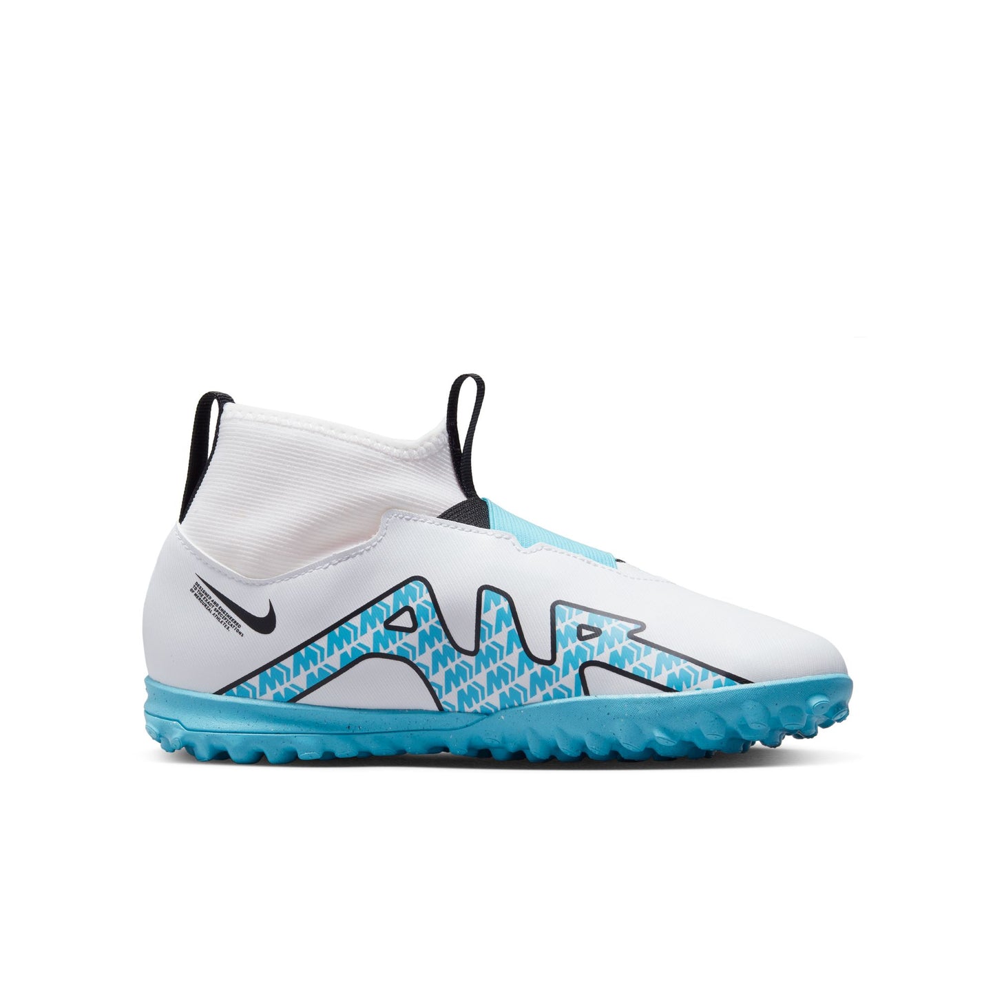 Junior Zoom Superfly 9 Academy TF [White/Baltic Blue]