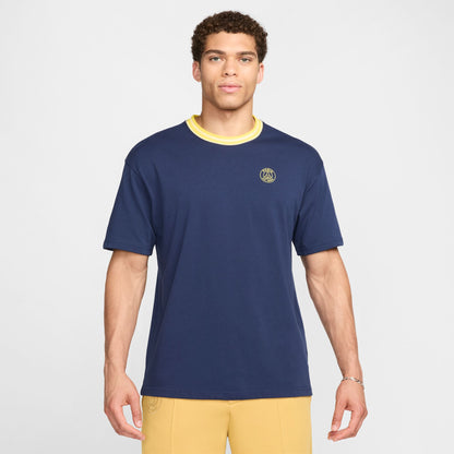 Nike PSG Premium Essential Tee [Navy Blue/Yellow]