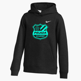 Pelada Academy | Nike Club Hoodie [Youth] - Black/Blue
