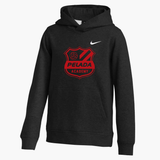 Pelada Academy | Nike Club Hoodie [Youth] - Black/Red
