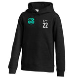 Pelada Academy | Nike Club Hoodie [Youth] - Black/Blue