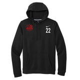 Pelada Academy | Nike Club Hoodie [Men's] - Black/Red