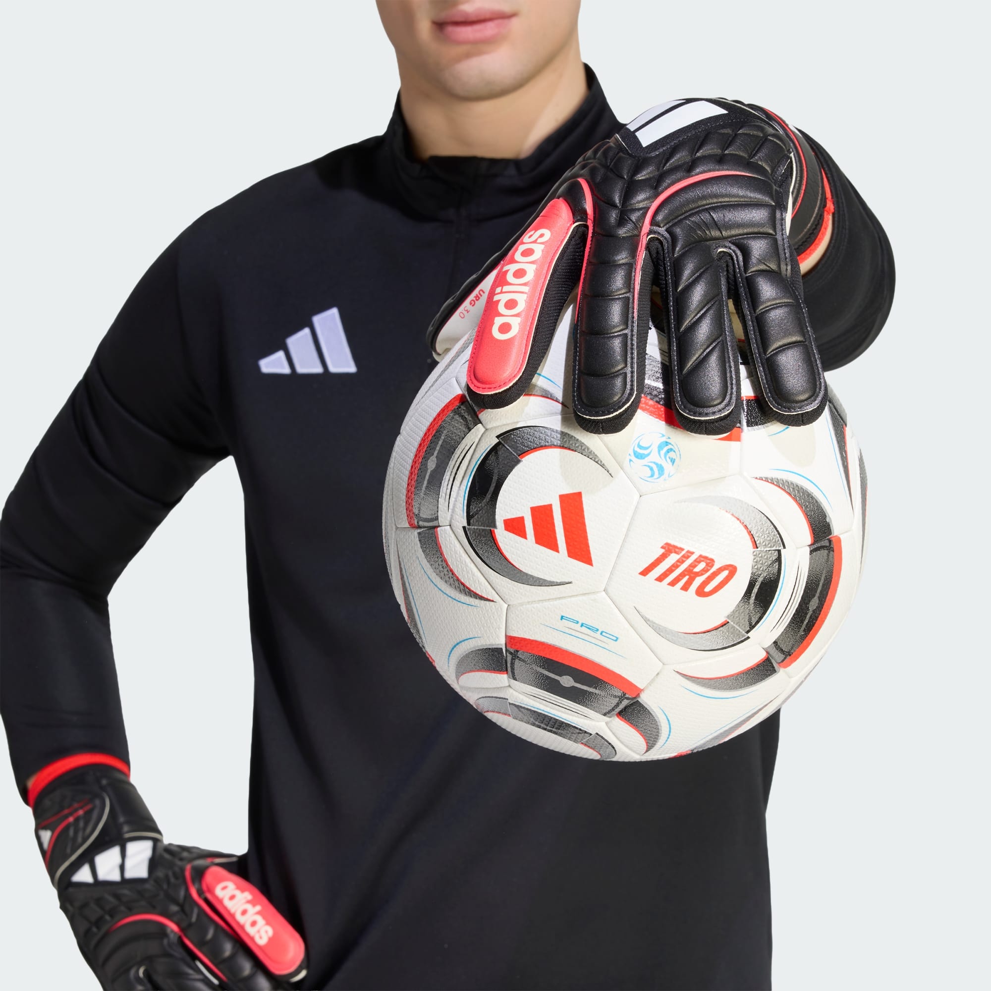 Copa League GK Gloves [Black/Lucid Red] – Tursi Soccer Store