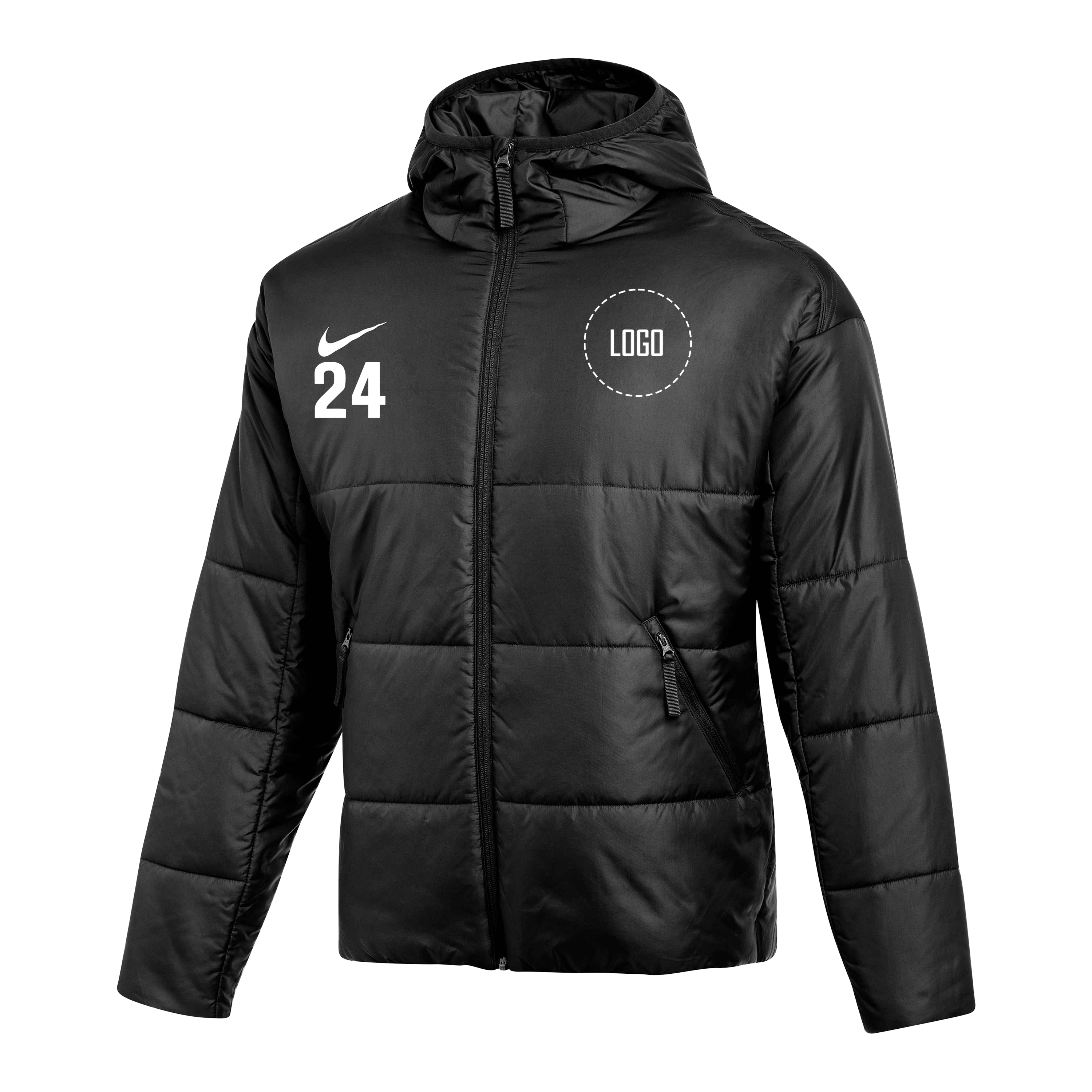 long puffer jacket men's nike