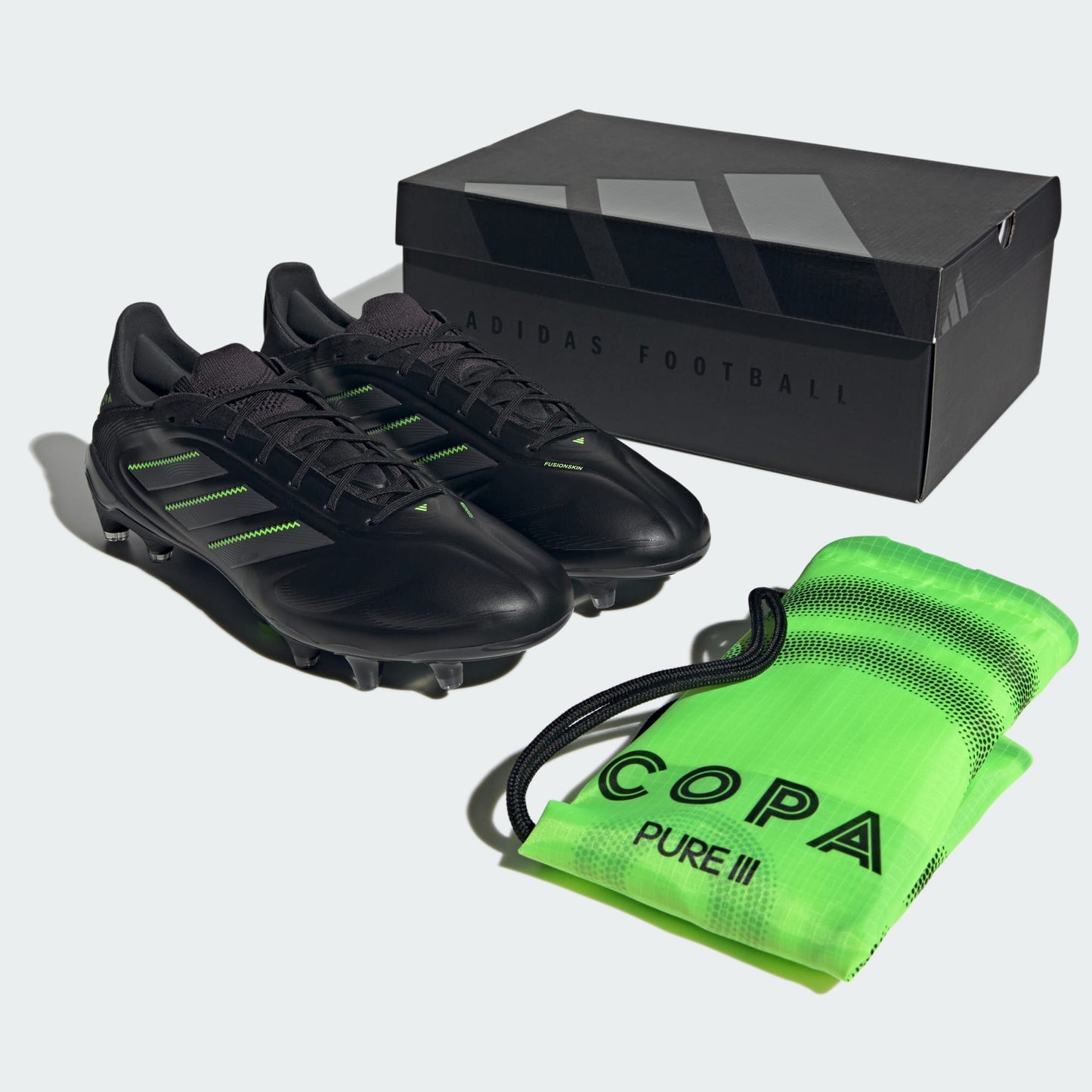 Copa Pure 3 Elite FG [Core Black/Solar Green]