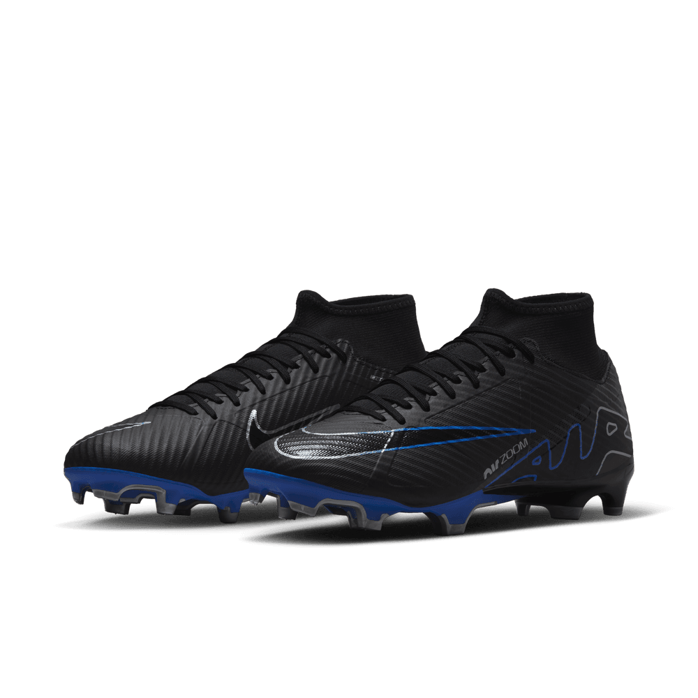 Zoom Superfly 9 Academy FG/MG [Black/Chrome-Hyper Royal]