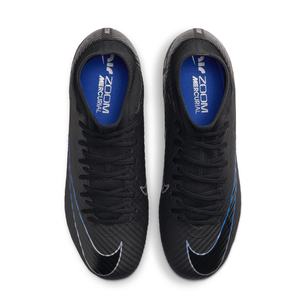 Zoom Superfly 9 Academy FG/MG [Black/Chrome-Hyper Royal]