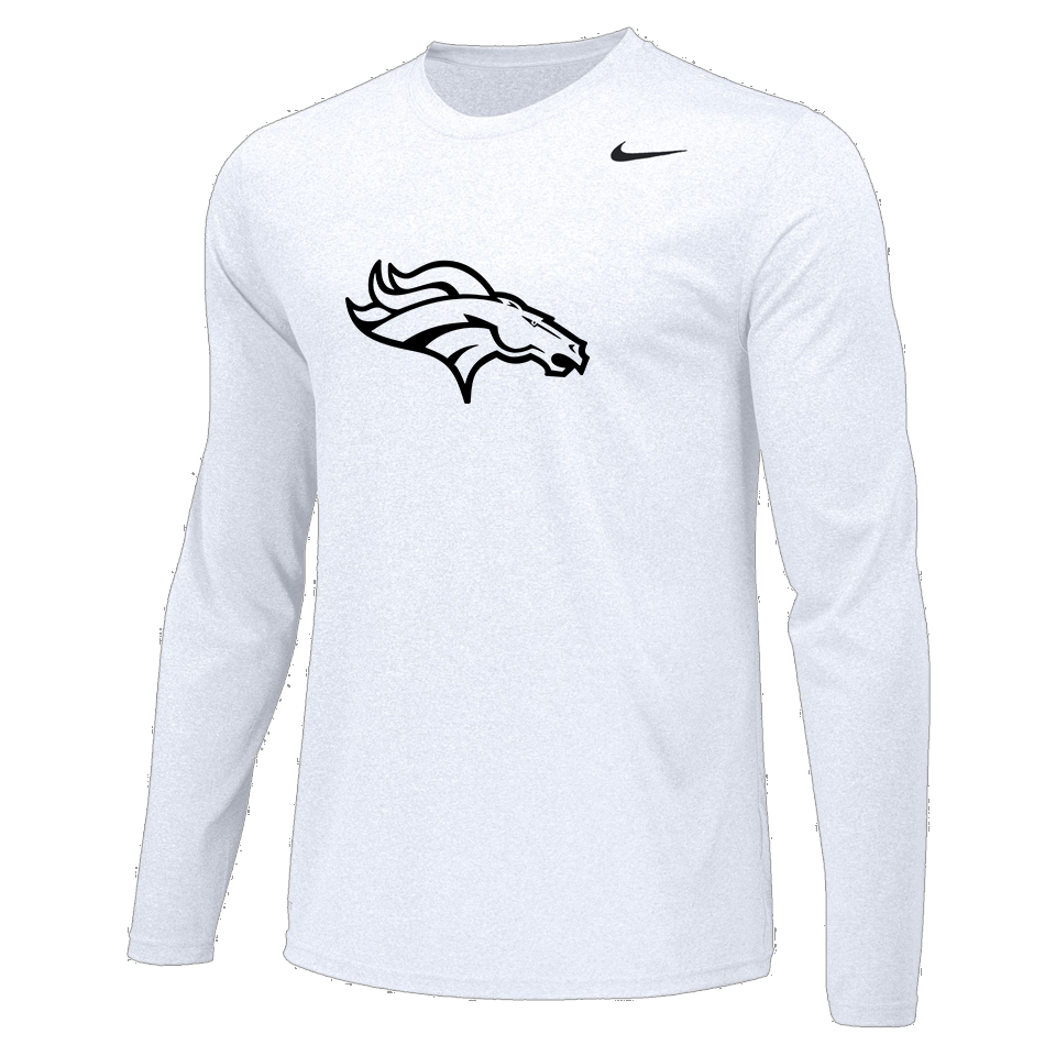 Eagle High School Nike L/S Dri-Fit [Men's] - Mustang Outline