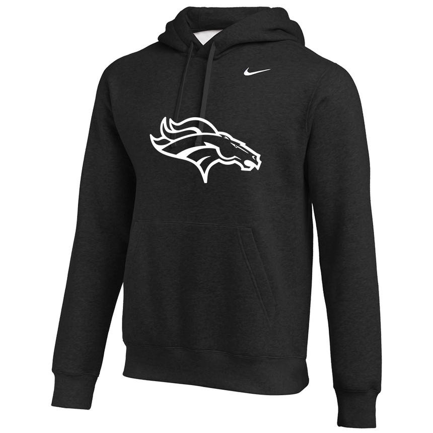 Eagle High School Nike Team Hoodie [Men's] - Mustang White Outlined
