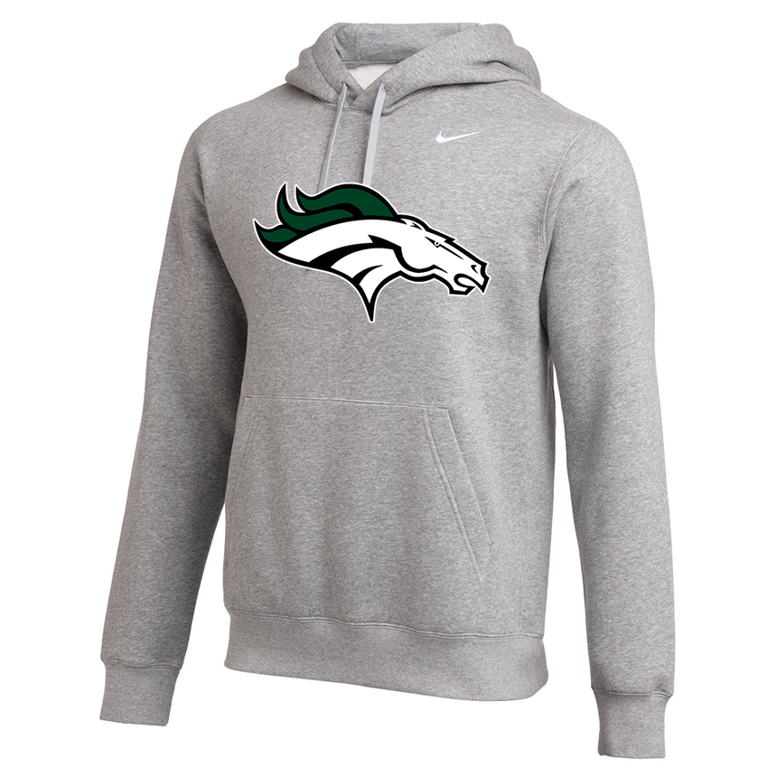 Eagle High School Nike Team Hoodie [Men's] - BW Mustang Logo