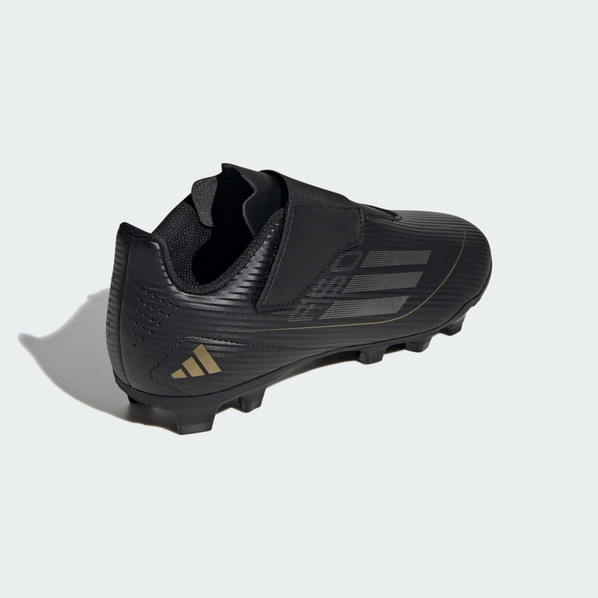 Junior F50 Club Velcro FxG [Black/Gold]
