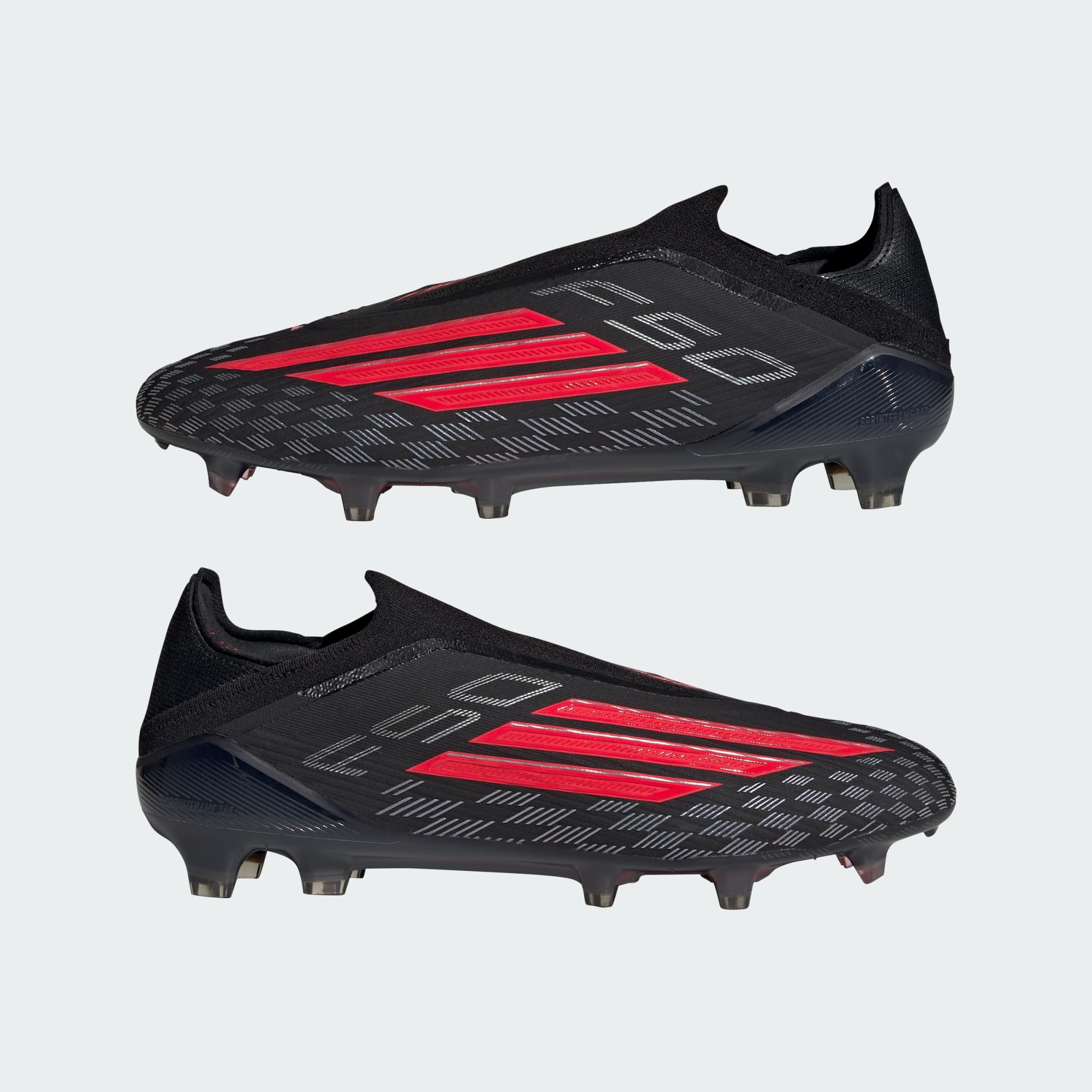 F50 Elite Laceless FG [Core Black/Lucid Red] – Tursi Soccer Store