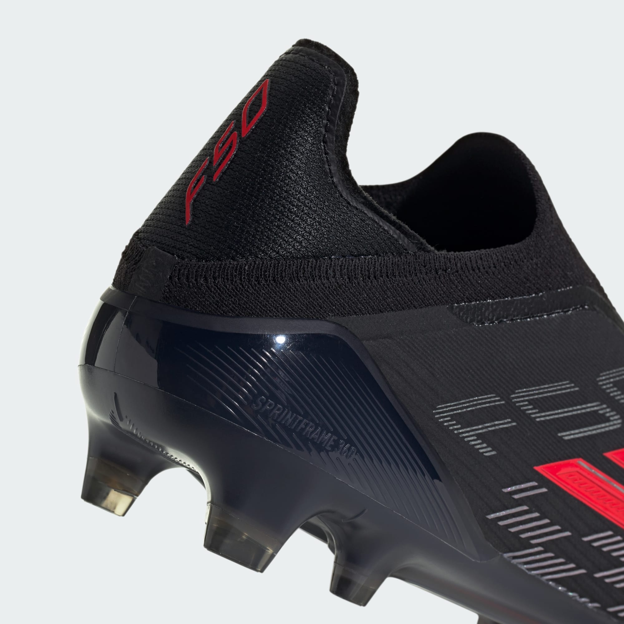 F50 Elite Laceless FG [Core Black/Lucid Red] – Tursi Soccer Store