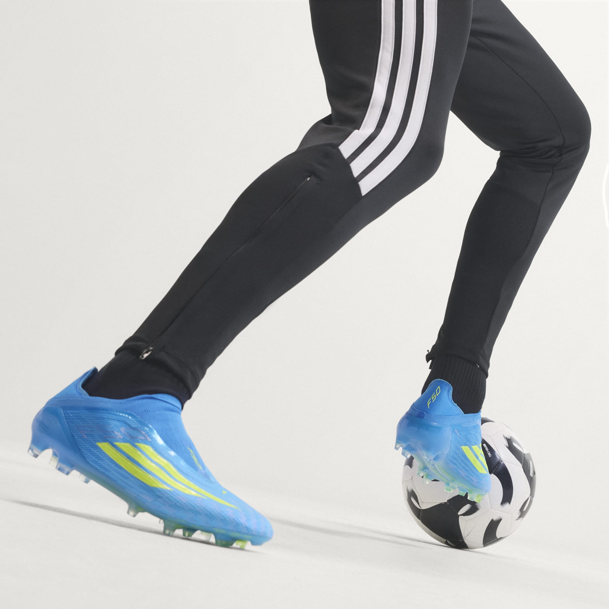 F50 Elite Laceless FG [Ray Blue/Solar Yellow/Aqua]