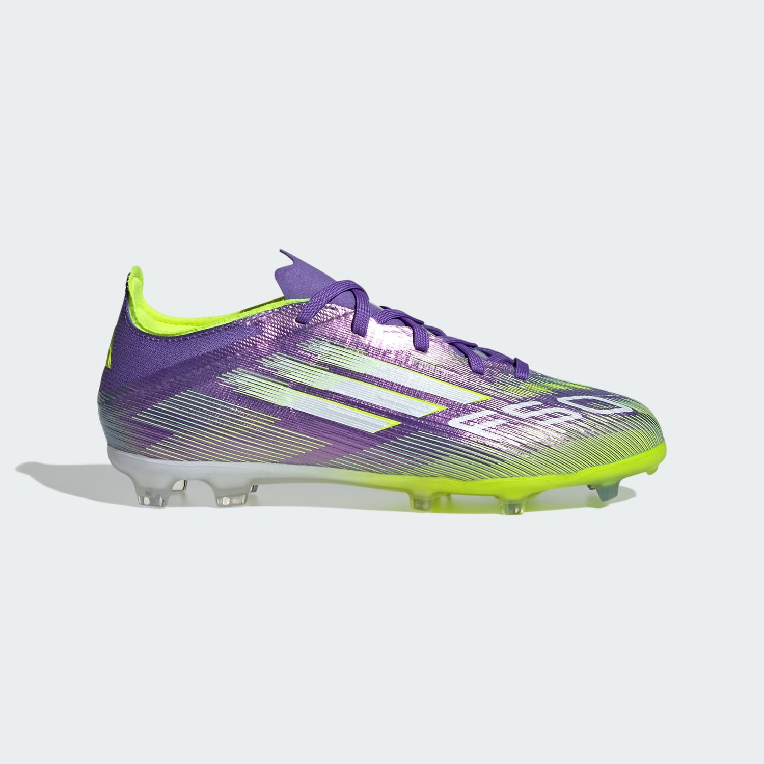 Junior F50 Elite FG [Purple/White/Lucid Lemon]