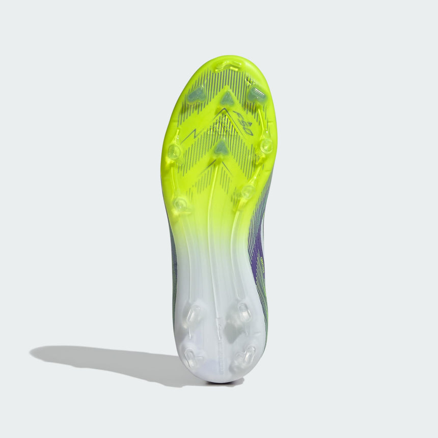 Junior F50 Elite FG [Purple/White/Lucid Lemon]