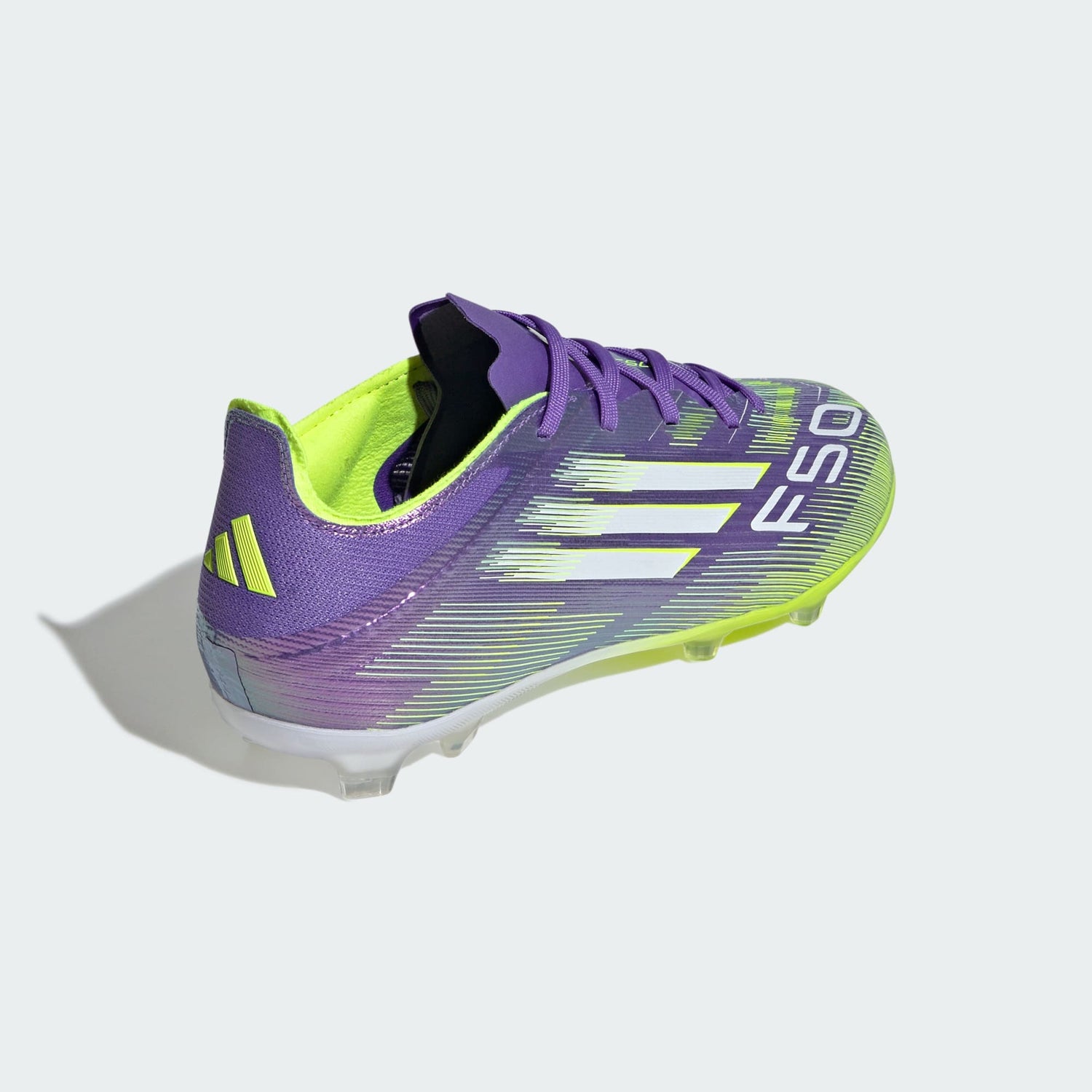 Junior F50 Elite FG [Purple/White/Lucid Lemon]