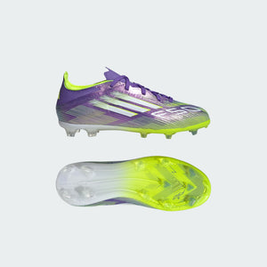 Junior F50 Elite FG [Purple/White/Lucid Lemon]