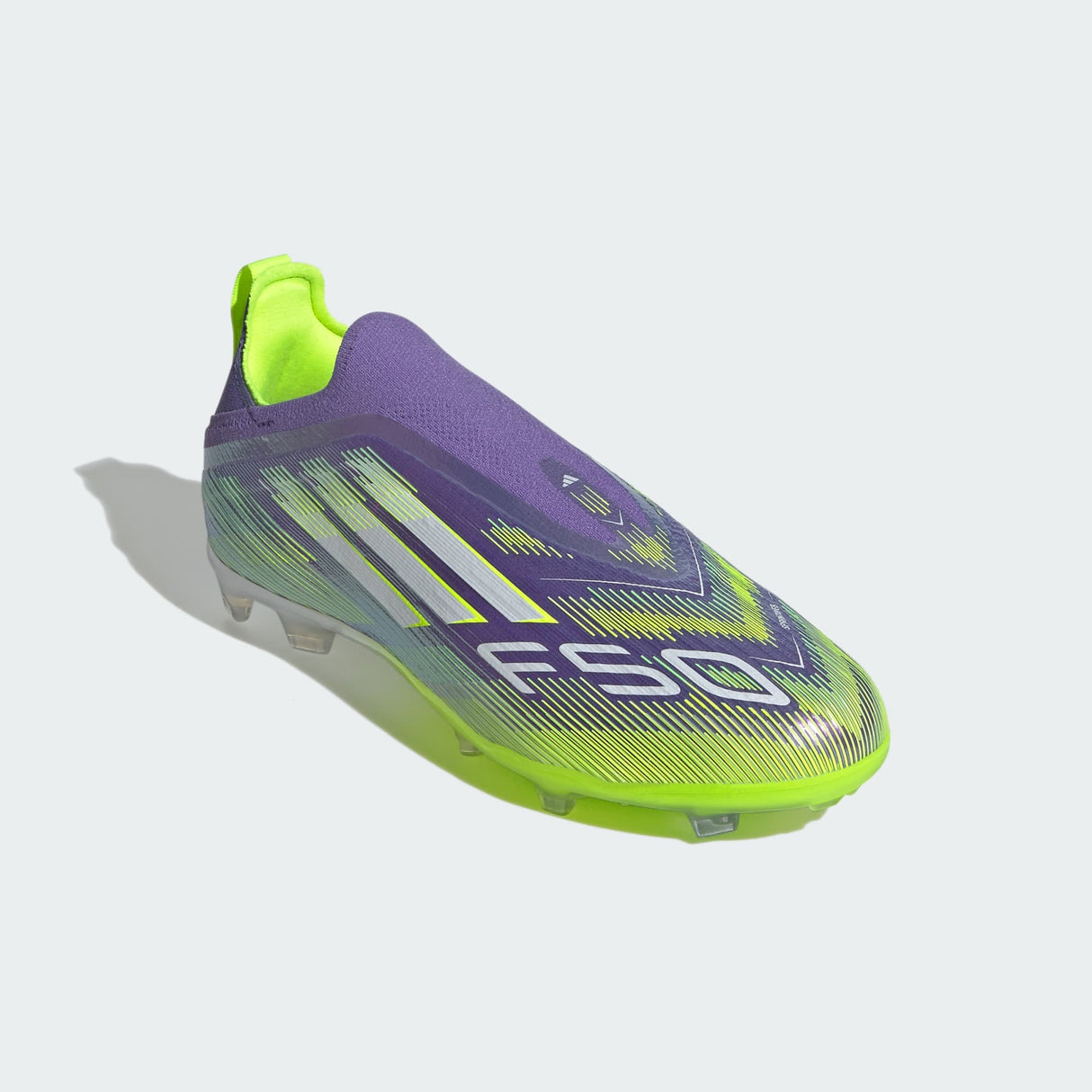 Junior F50 Elite LL FG [Purple/White/Lucid Lemon]