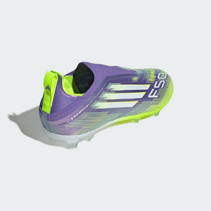 Junior F50 Elite LL FG [Purple/White/Lucid Lemon]
