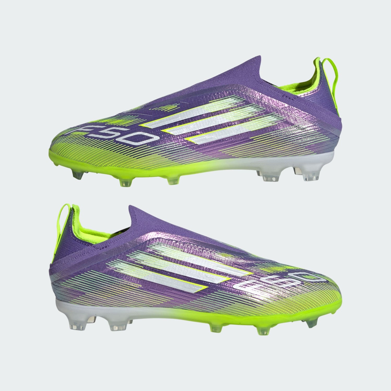 Junior F50 Elite LL FG [Purple/White/Lucid Lemon]