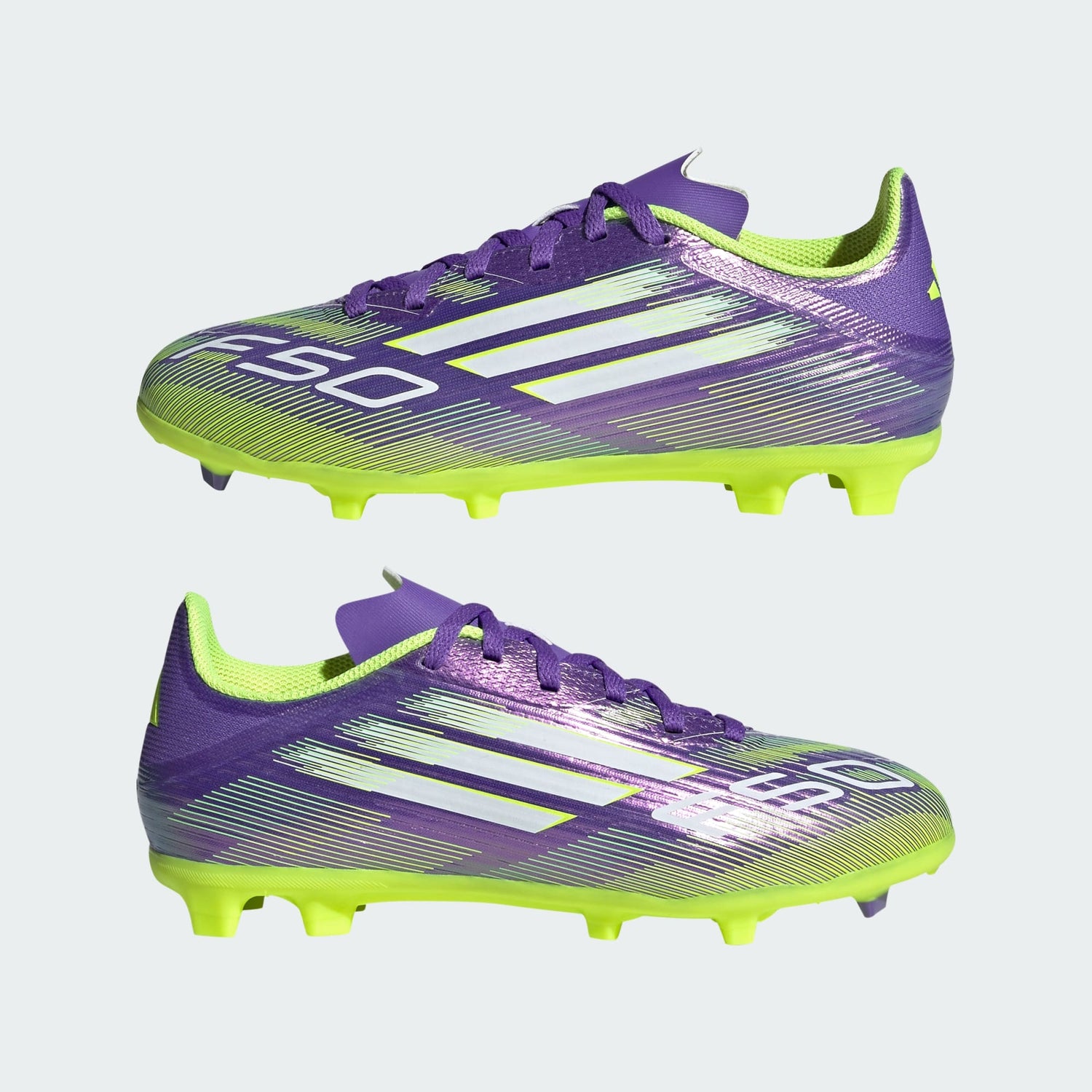 Junior F50 League FG/MG [Purple/White/Lucid Lemon]