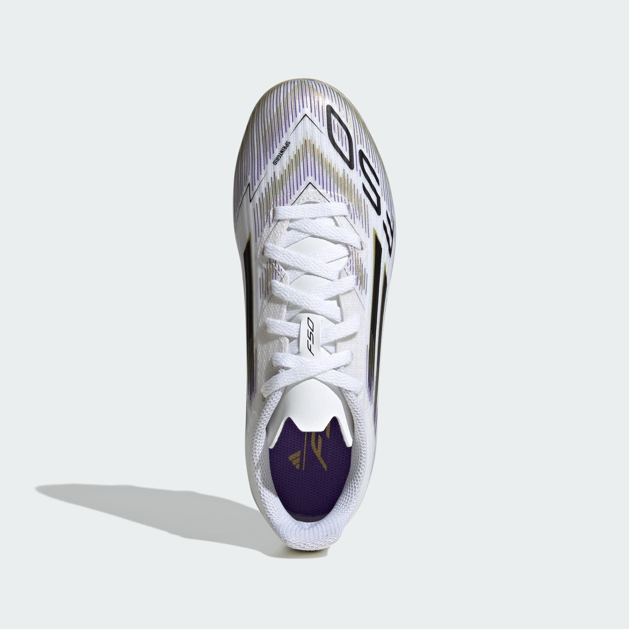 Junior F50 League FG/MG [White/Core Black/Gold]