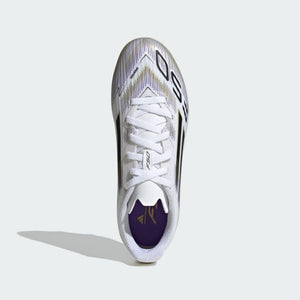 Junior F50 League FG/MG [White/Core Black/Gold]