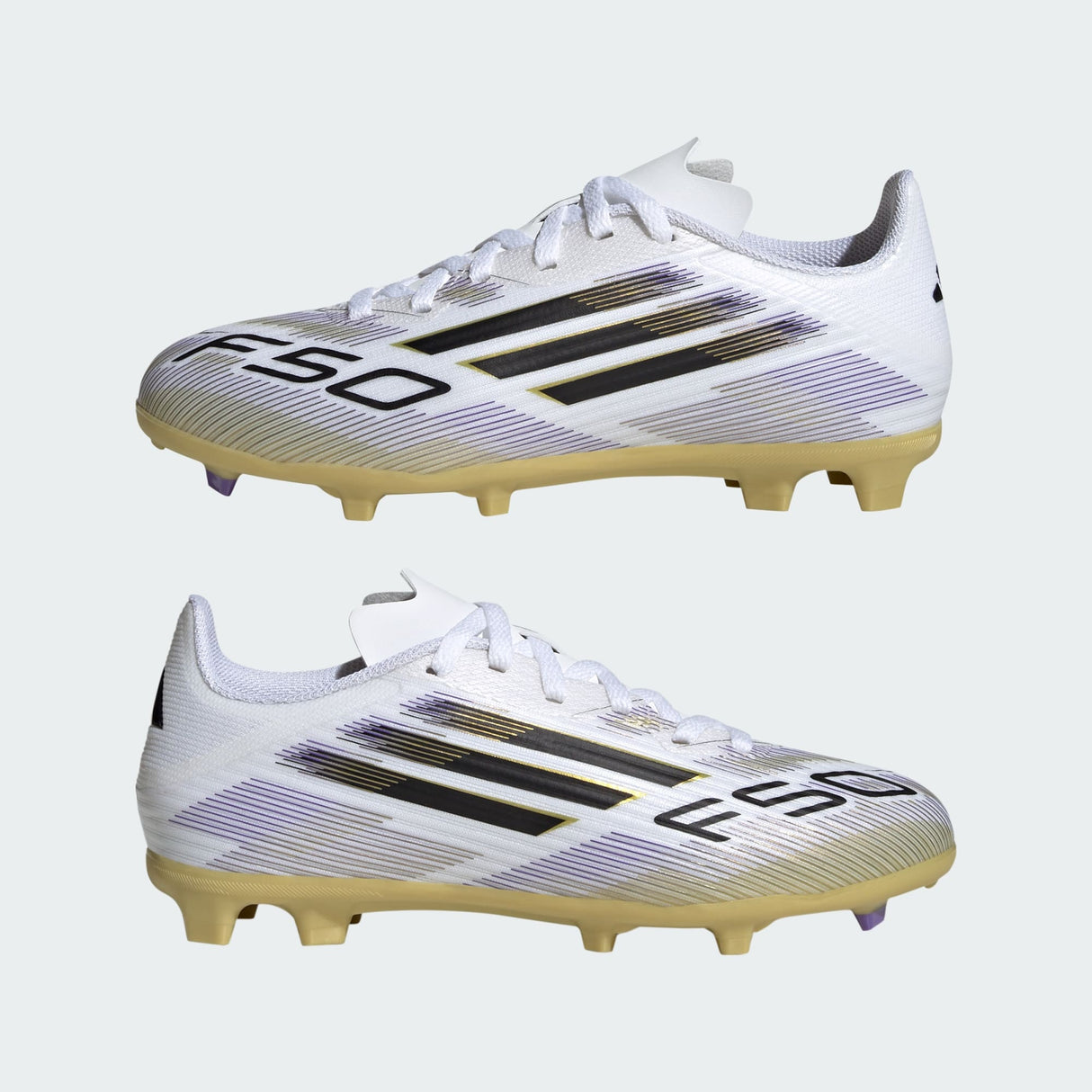Junior F50 League FG/MG [White/Core Black/Gold]
