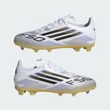 Junior F50 League FG/MG [White/Core Black/Gold]