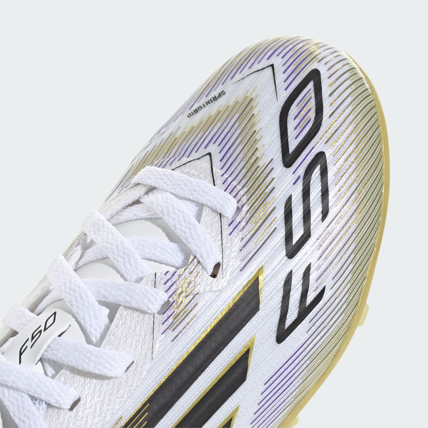 Junior F50 League FG/MG [White/Core Black/Gold]