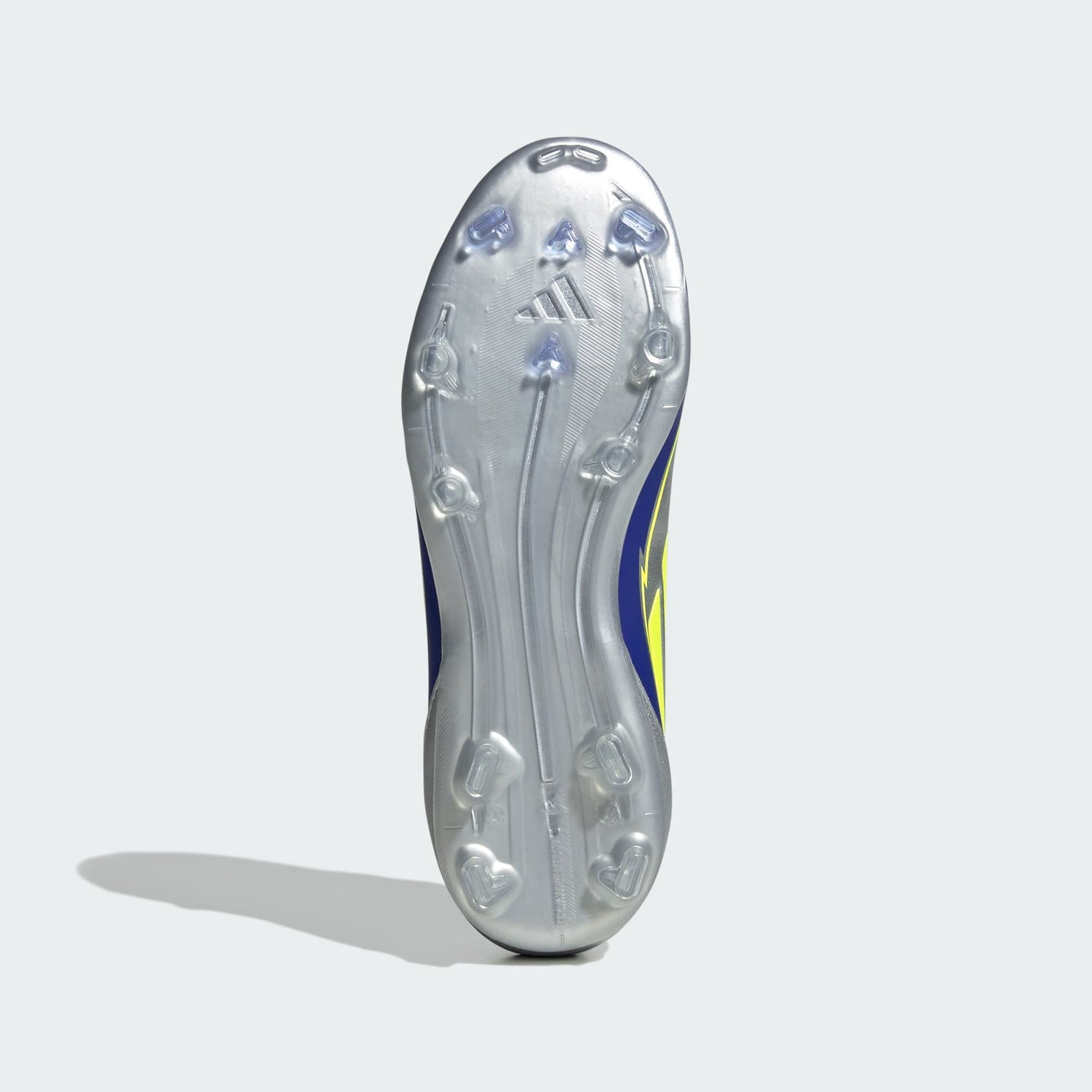 Junior F50 League Messi FG/MG [Silver Metallic/Solar Yellow/ Lucid Blue]