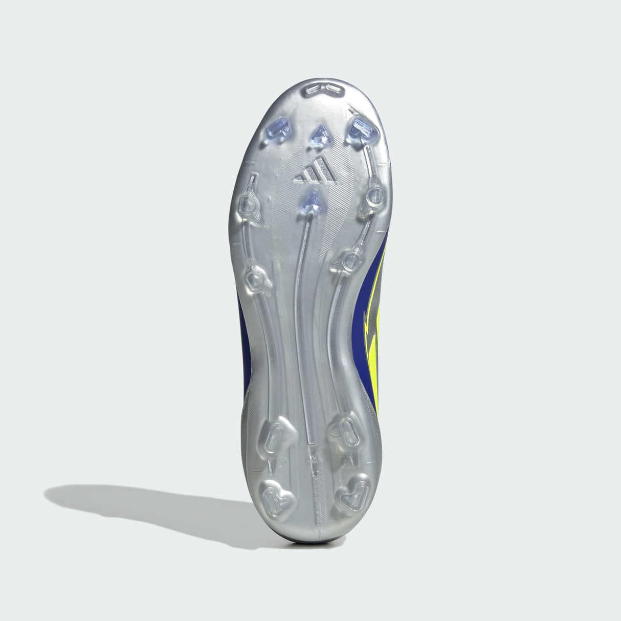Junior F50 League Messi FG/MG [Silver Metallic/Solar Yellow/ Lucid Blue]