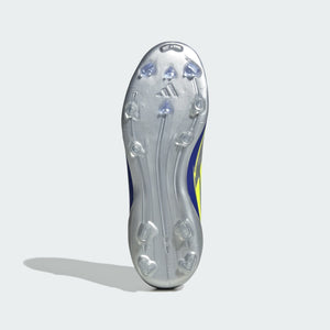 Junior F50 League Messi FG/MG [Silver Metallic/Solar Yellow/ Lucid Blue]