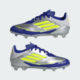 Junior F50 League Messi FG/MG [Silver Metallic/Solar Yellow/ Lucid Blue]